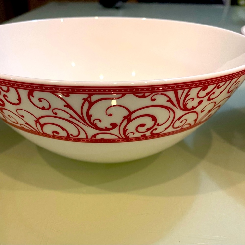 Ciroa Fiori Red Bowl soup/pasta/cereal New With Tag NWT Fine Bone China  6.5”